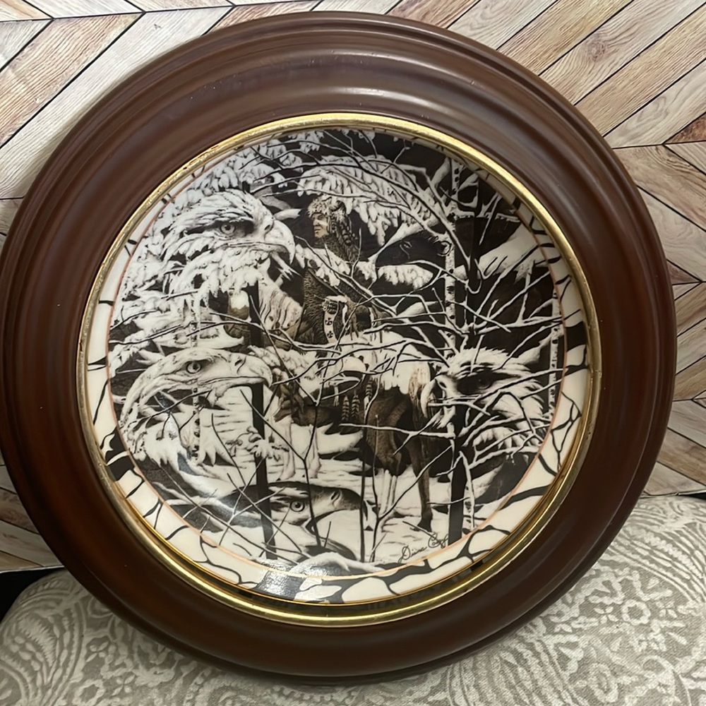 On Eagle's‎ Wings Diana Casey Silent Journey The Bradford Exchange 1994 Plate 8"